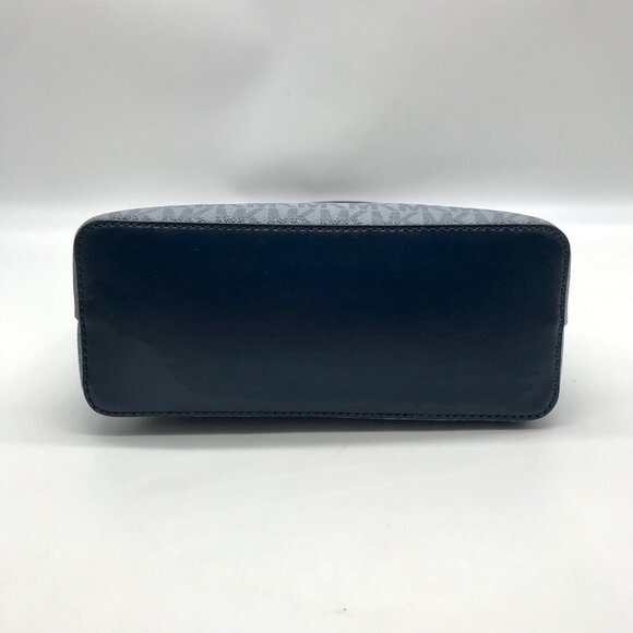 Michael Kors Blue Colorblock Canvas Jet Set Dome Crossbody Bag - Picture 5 of 11